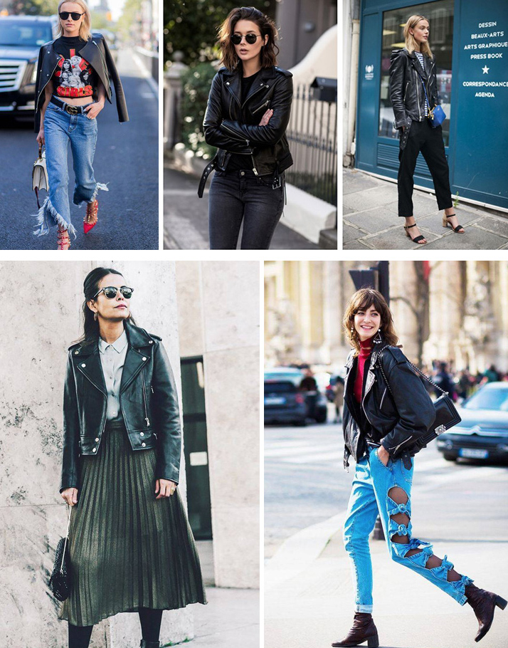 初秋新款修身皮衣穿出去非常酷哦,时髦短款皮衣