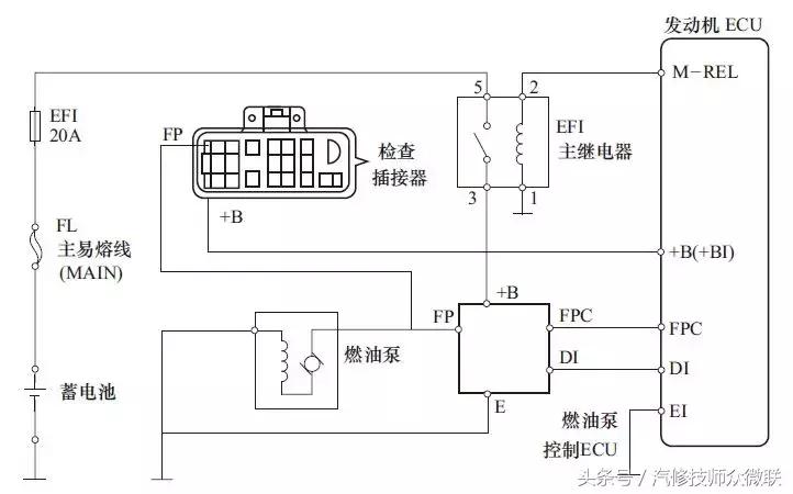 燃油泵控制电路原理图,涡轮式电动燃油泵工作原理
