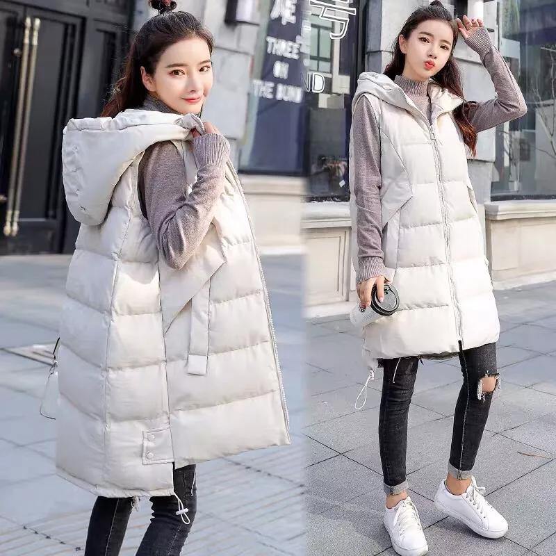 中年微胖妈妈适合的羽绒马甲,妈妈穿羽绒马甲外穿中长款