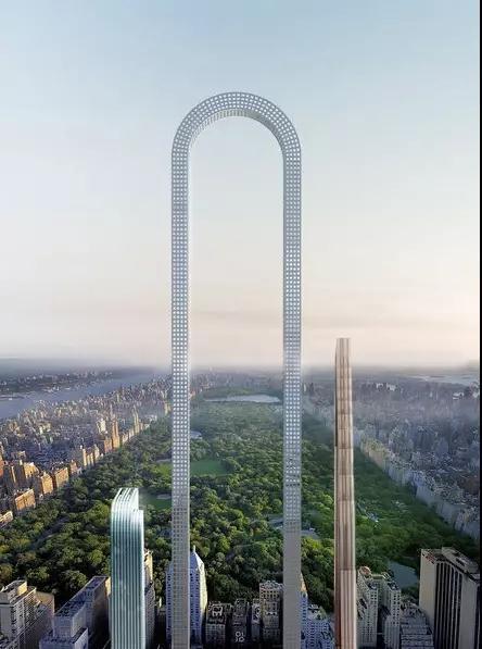 跨度最长的大楼,脑洞清奇180度转弯