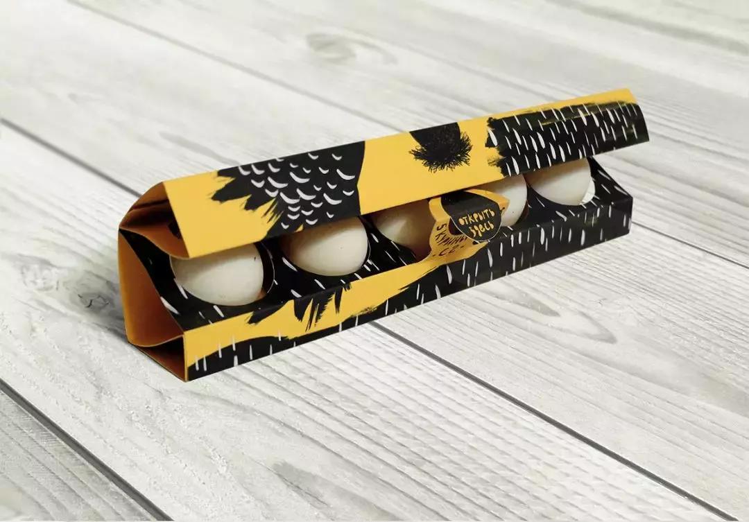 鸡蛋高级感的包装设计,国外创意独特的鸡蛋包装设计