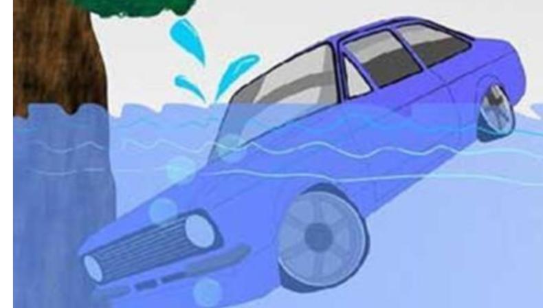 汽车落水自救技巧视频教程卡通,汽车落水如何自救逃生