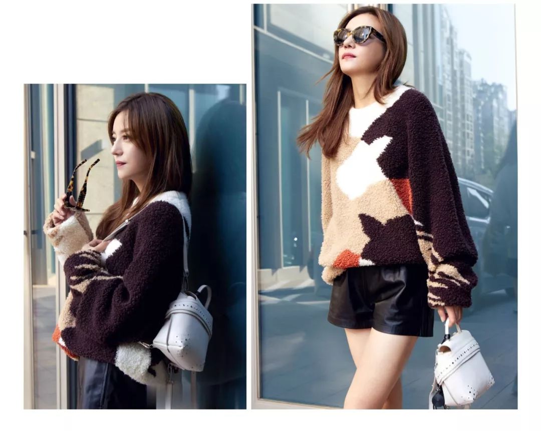 明星同款爱心高领毛衣,今年最火的毛衣秋冬款