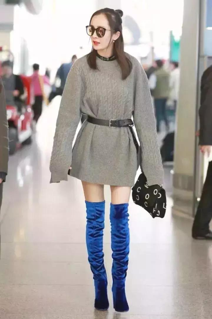 显腿瘦显腿直的靴子,显腿瘦的长筒靴子