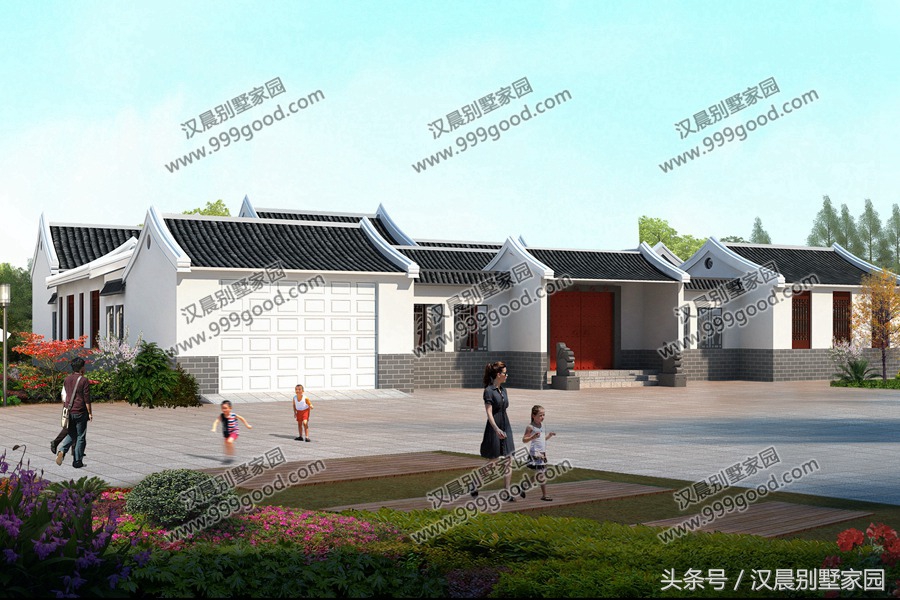 一层农村小别墅四合院,农村一层小别墅四合院