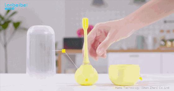 360度无死角电动牙刷儿童,360度纳米儿童牙刷旋转式无死角