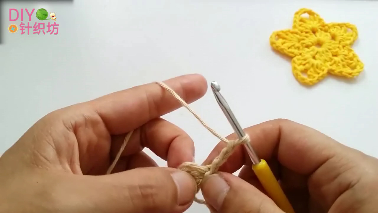 简单好看毛线杯垫,针织杯垫教程新手简单款