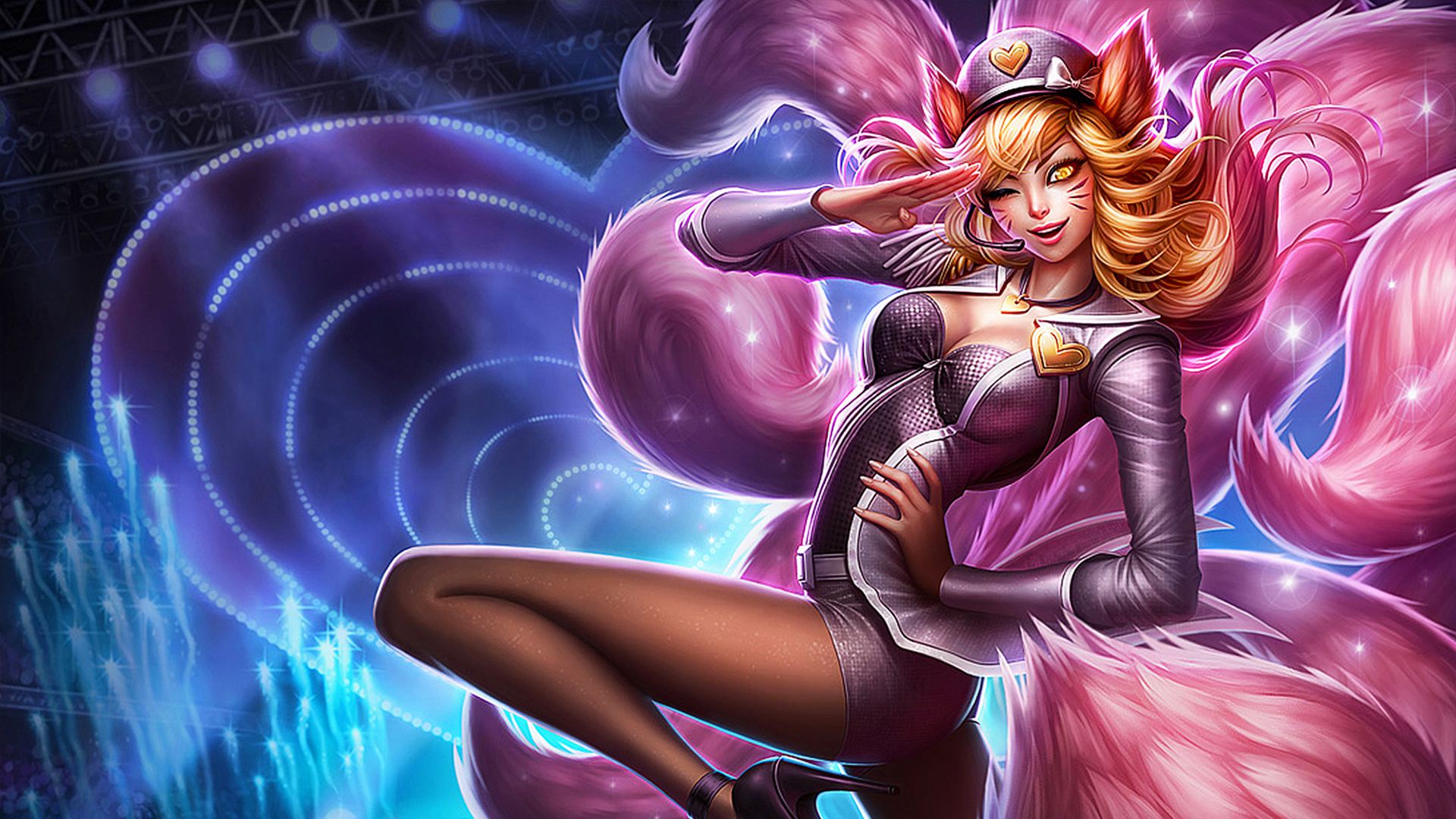 手游阿狸偶像歌手皮肤,阿狸偶像歌手增加特效