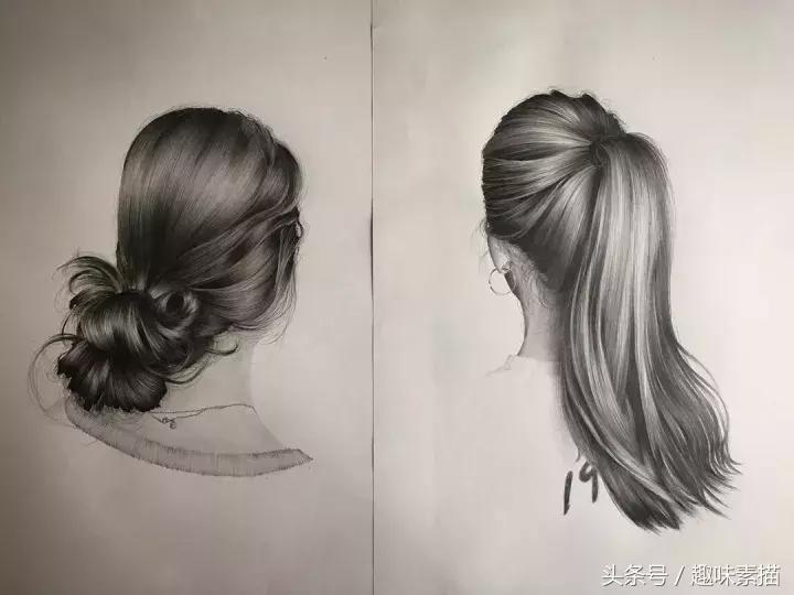 几招教你画头发,一分钟教你画头发