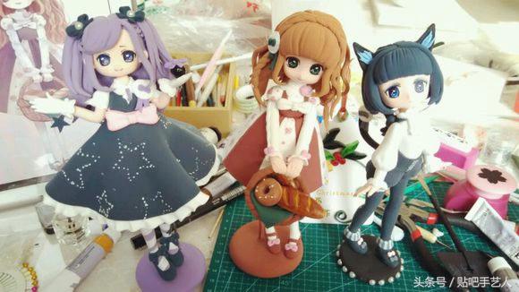 捏粘土教程简单可爱少女心,粘土萌妹教程