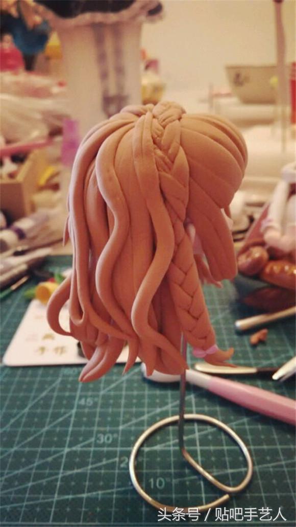 捏粘土教程简单可爱少女心,粘土萌妹教程