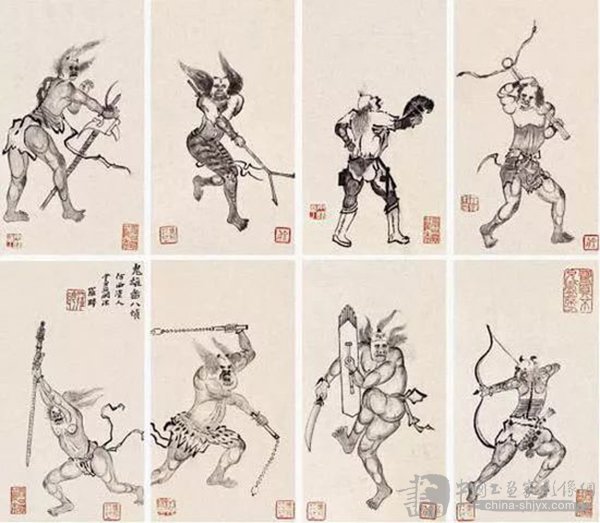 中国古代鬼画怎么画,古代绘画鬼题材的绘画欣赏