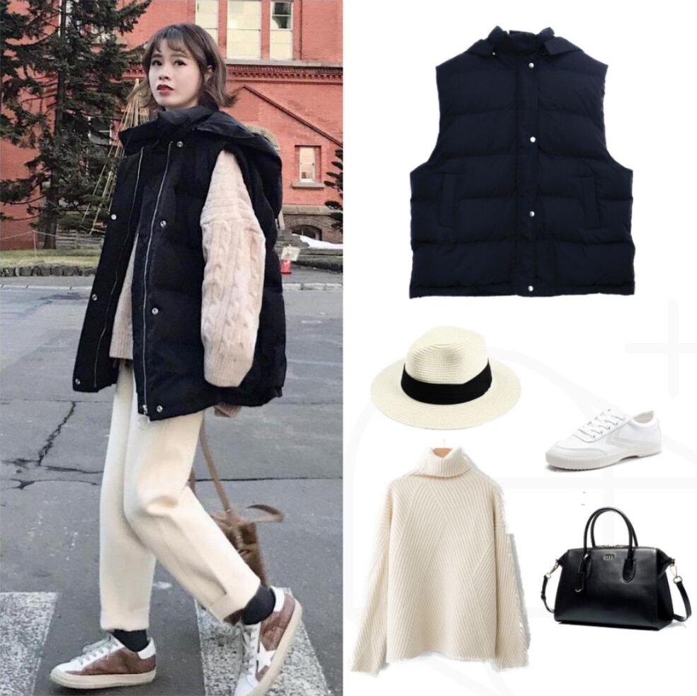 为秋冬添动力为短外套打call,棉马甲百搭又保暖