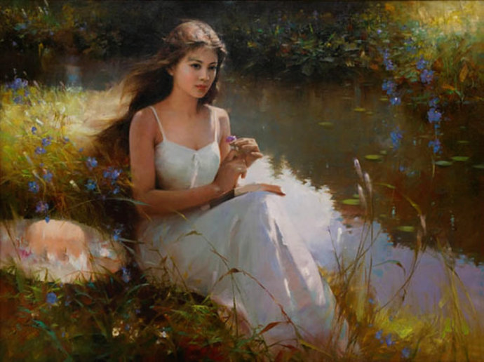 中国油画大师何岸油画欣赏,何岸油画风景写生作品