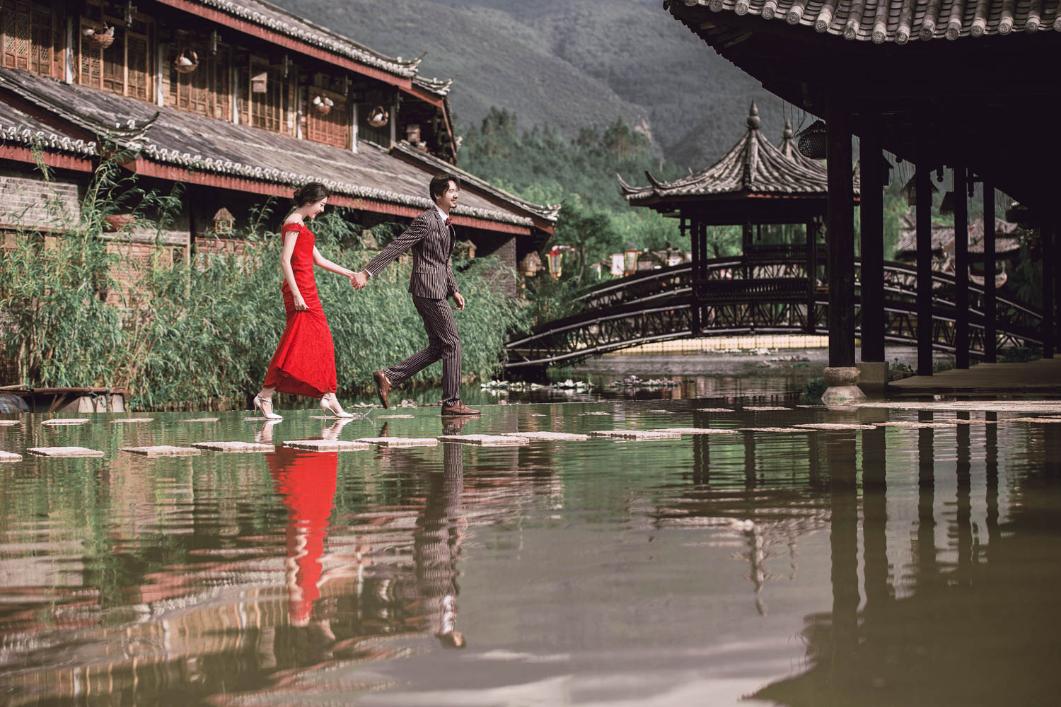 花间社蜜月旅拍婚纱摄影丽江店,丽江法蒂卡罗婚纱照