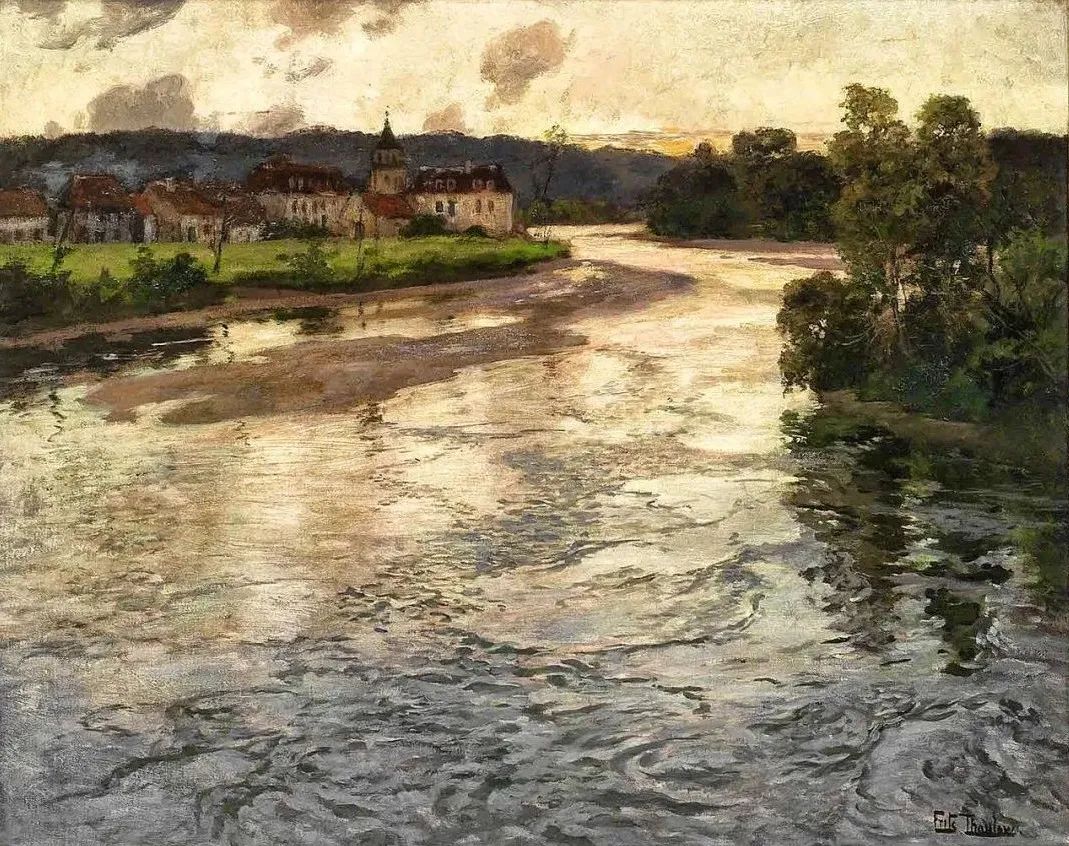 看一百遍都不觉得腻的山水,独特手法和细腻笔触的油画风景