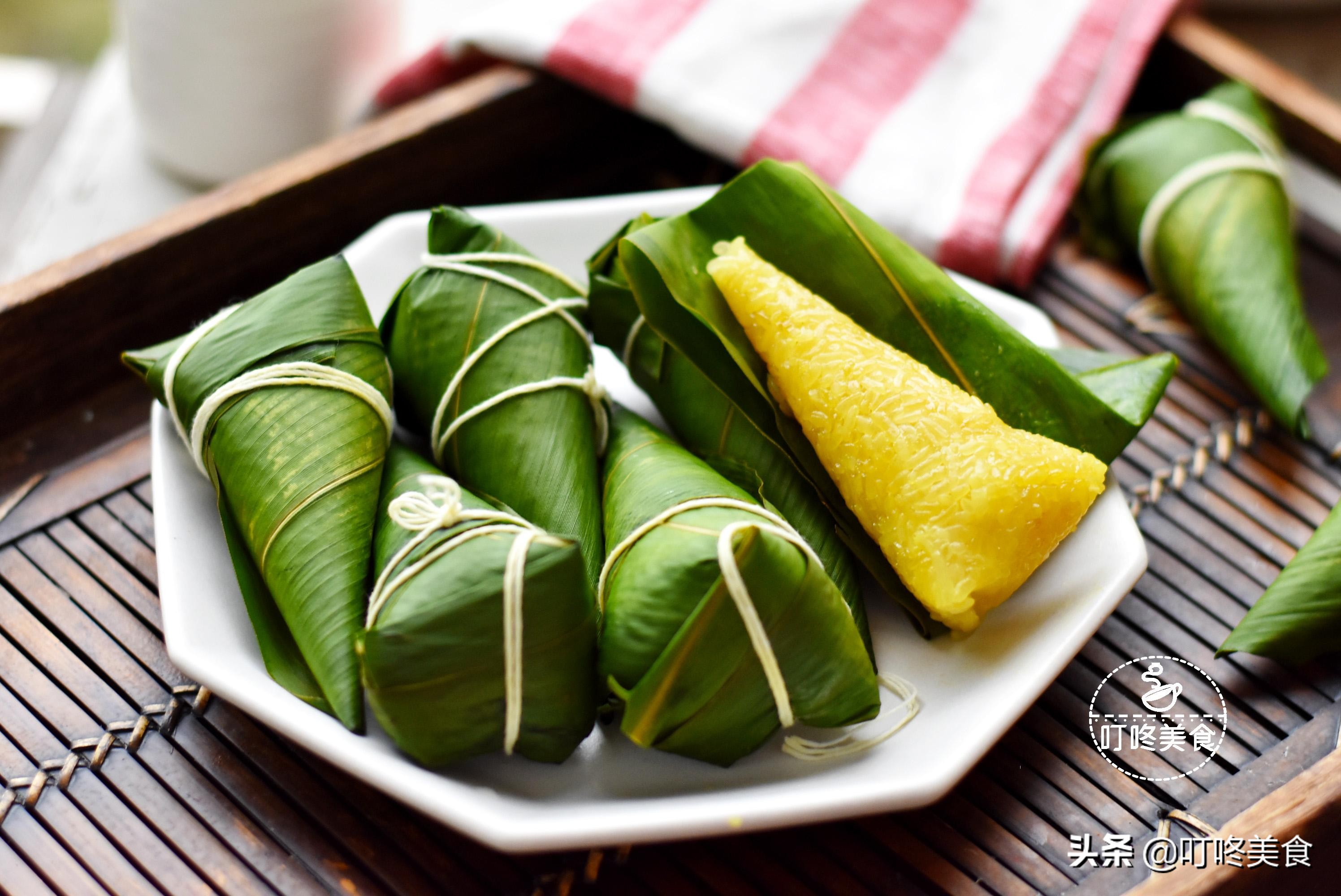 碱水粽慢教程,小碱水粽怎么包