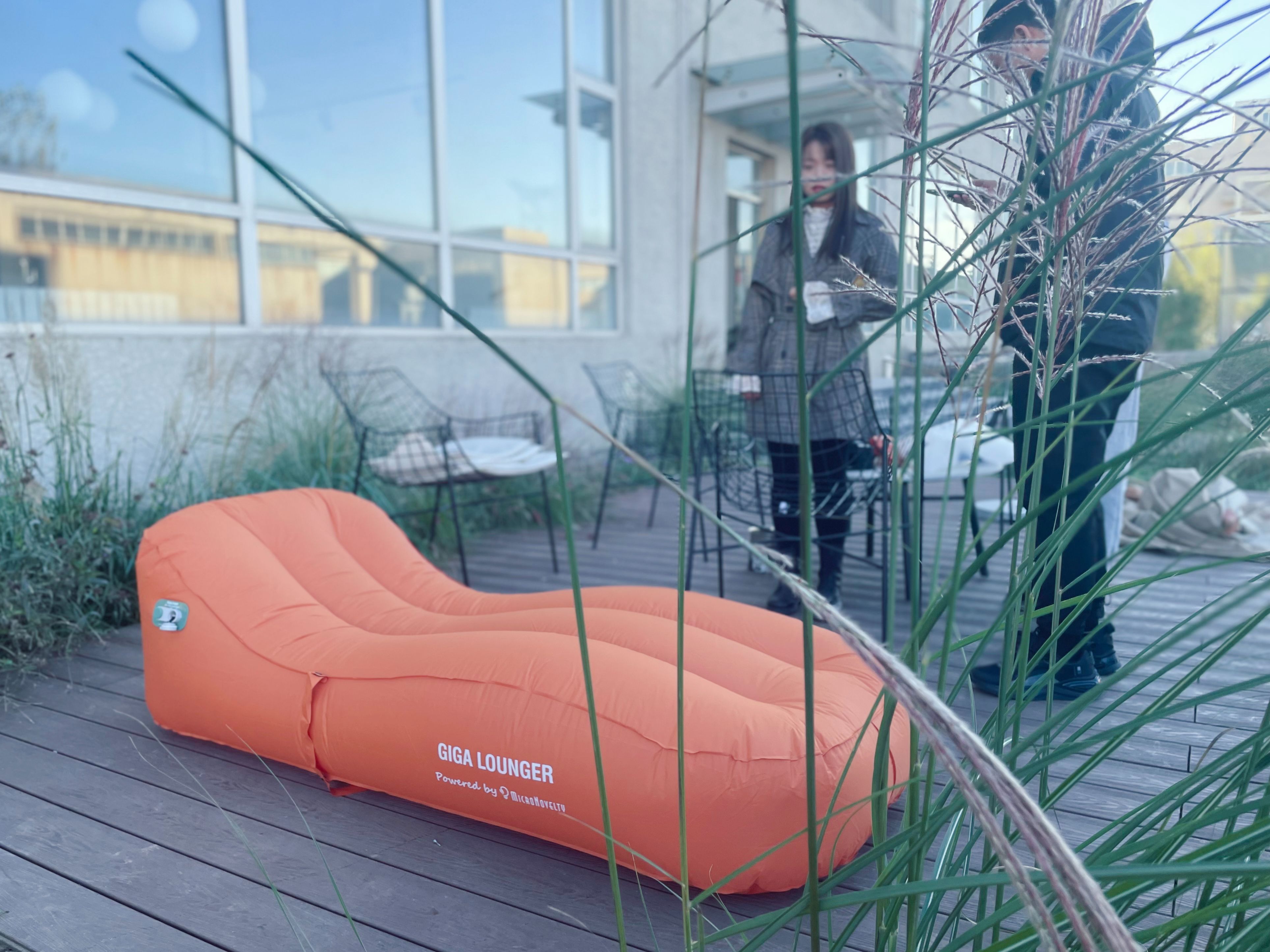 带靠背自动充气床,一键充气旅行床