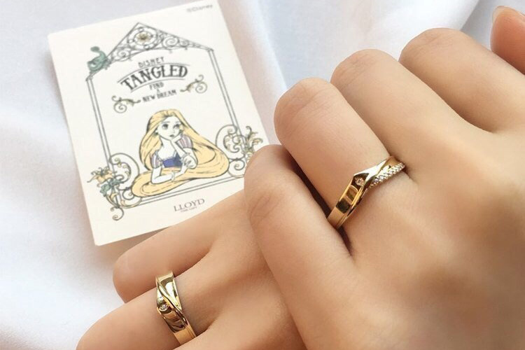 迪士尼公主婚戒多少钱,迪士尼艾莎安娜对戒