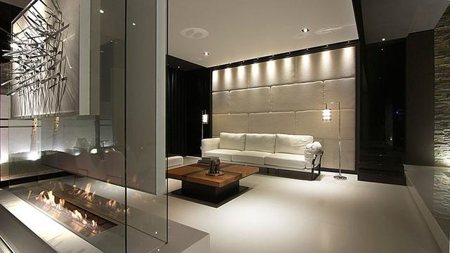 电视墙做成玻璃墙,用玻璃做电视背景墙效果图