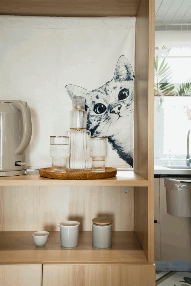 闺蜜家装的可真舒坦！大阳角玄关柜客厅装个假阳台，一进门就爱了