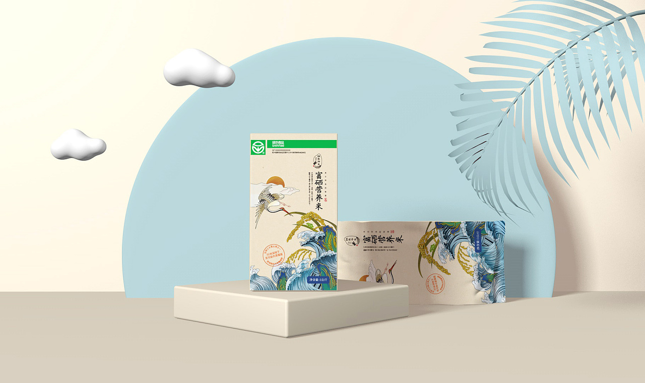 高端大气的大米包装,最高档的大米包装