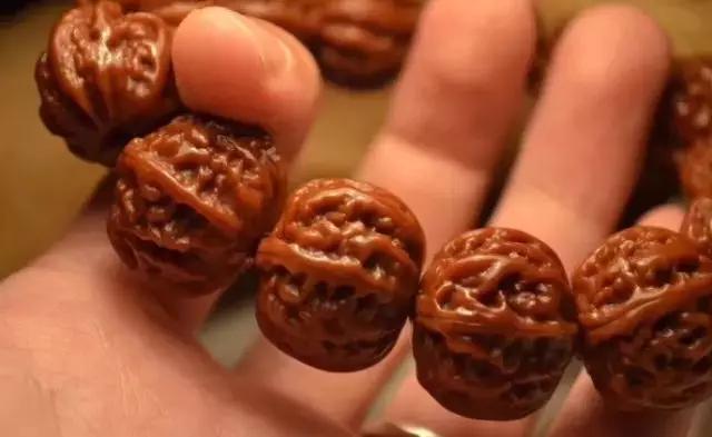 文玩手串核桃怎么上色快包浆快,文玩核桃小核桃