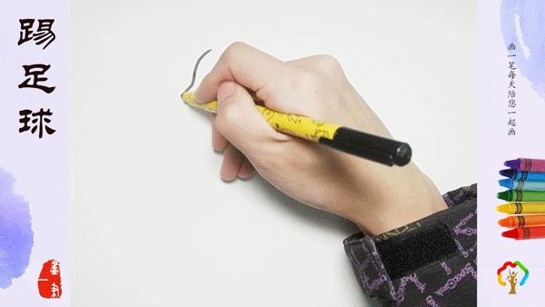 蜡笔画小猪佩奇,蜡笔画动物小猪