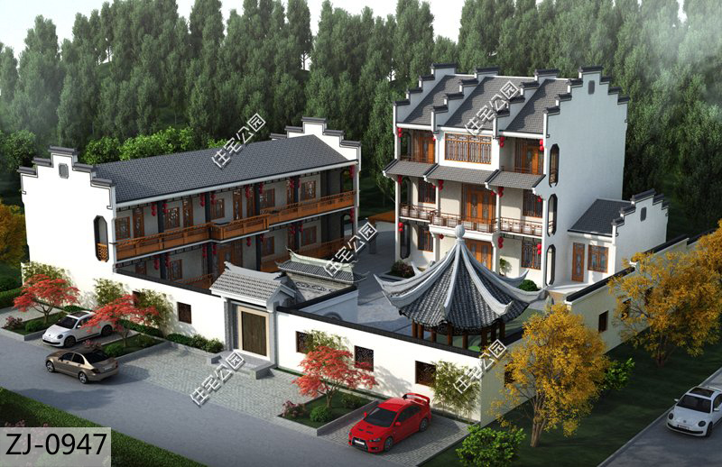 徽派合院平房,农村徽派合院图片