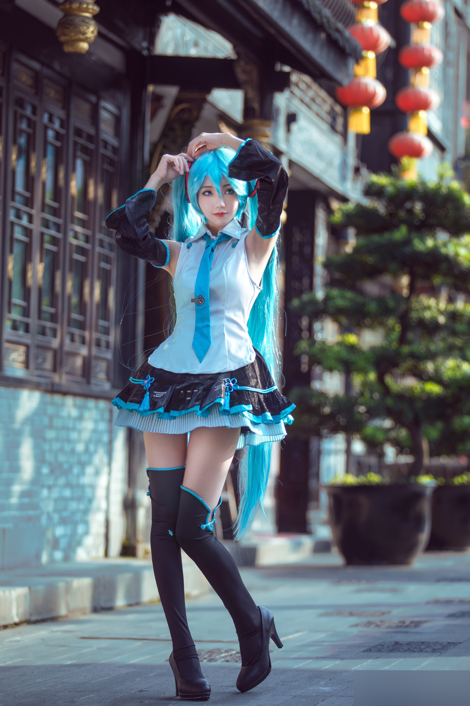 三个人cos未来初音,初音未来cos所有造型