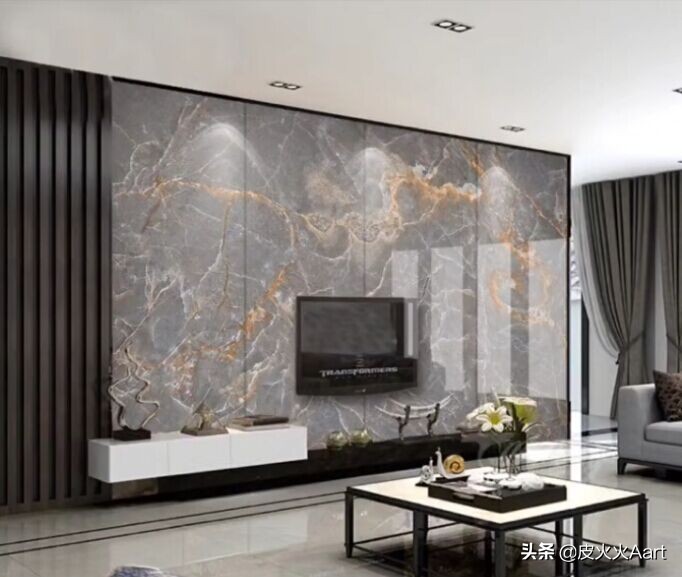 没有豪华的装修却有很美的背景墙,复式背景墙怎么装修才高档