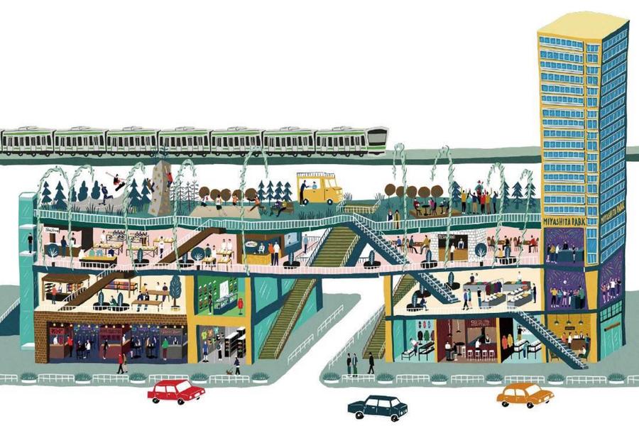 prada品牌墙,prada设计用色