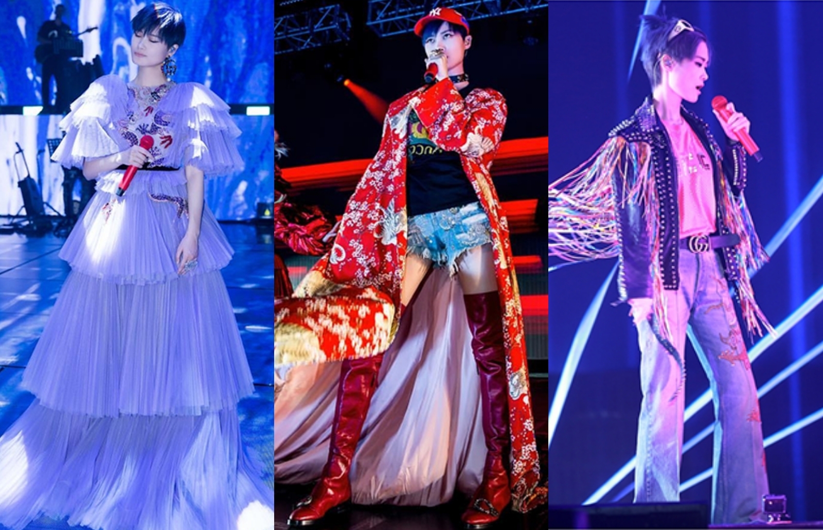 李宇春获时尚独宠,李宇春戛纳红毯gucci