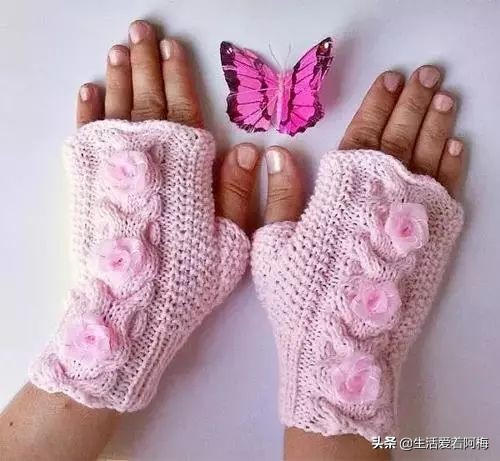 0-6个月的手套编织教程,冬季保暖简约手套编织视频教程