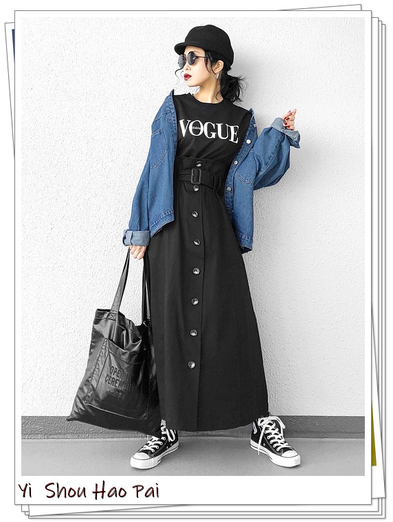 风衣半身裙中长款秋冬穿搭,风衣半裙同系列