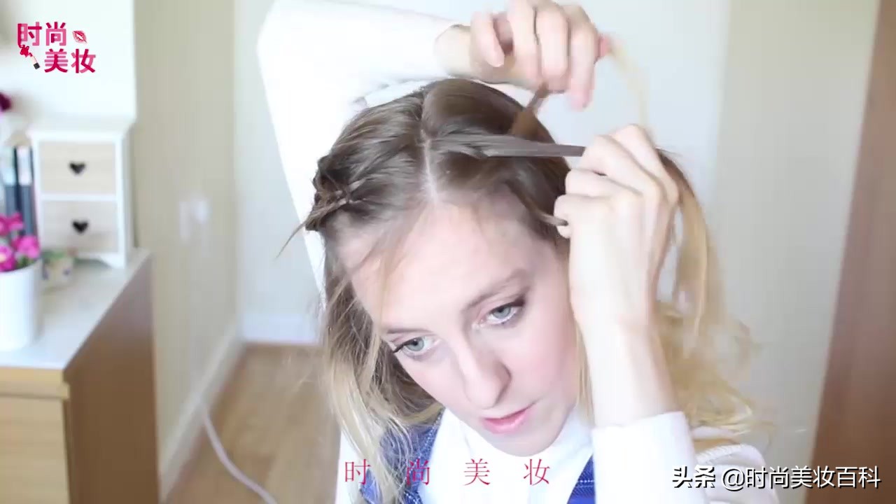 过年马尾辫神仙扎法可爱,学生过年扎的马尾辫