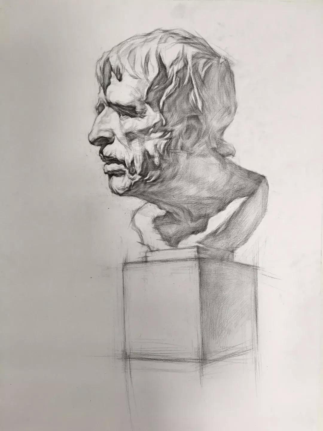 画素描不画脸,画素描总是画不深入