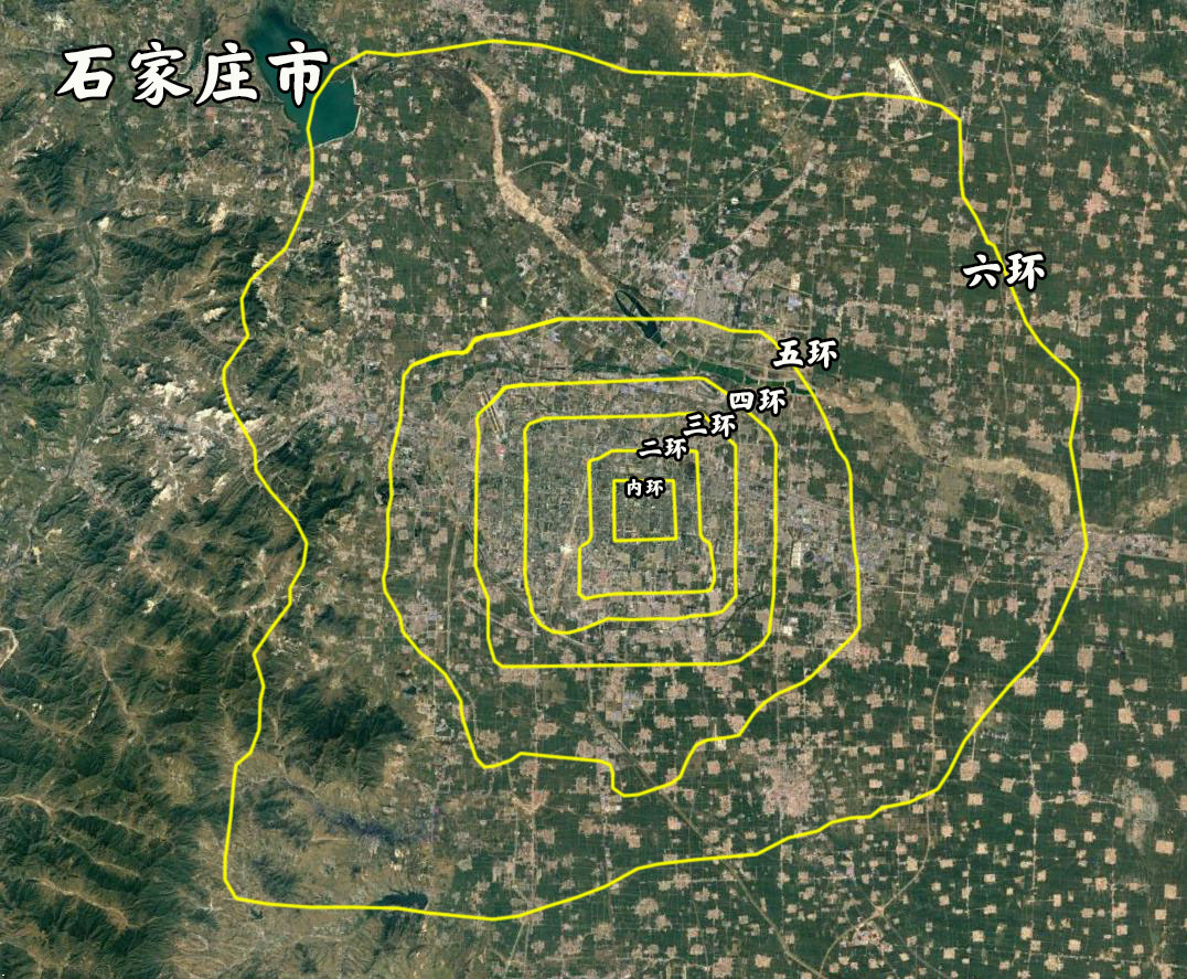 同比例面积城市对比,北京五环图对比各大城市