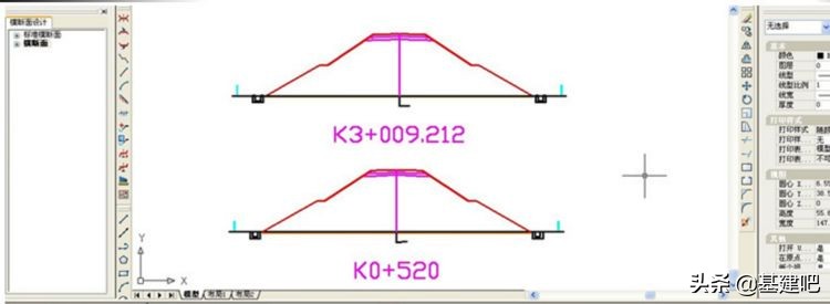 公路路基横断面设计图详解,纬地公路横断面土方计算题