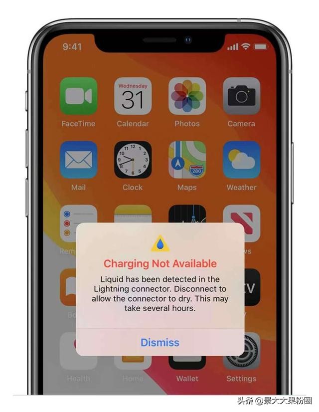 苹果12promax闪电接口检测到液体,苹果充电显示闪电有液体怎么解决