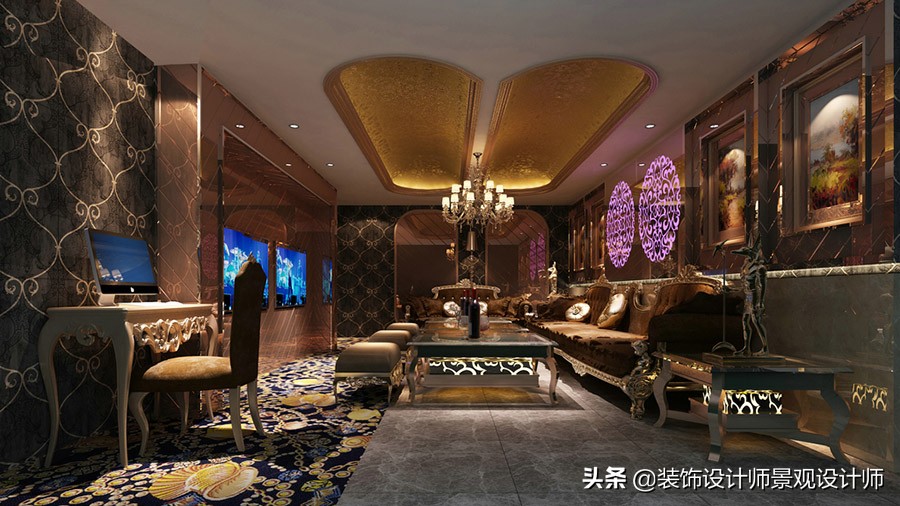 ktv室内设计案例效果图,ktv室内设计