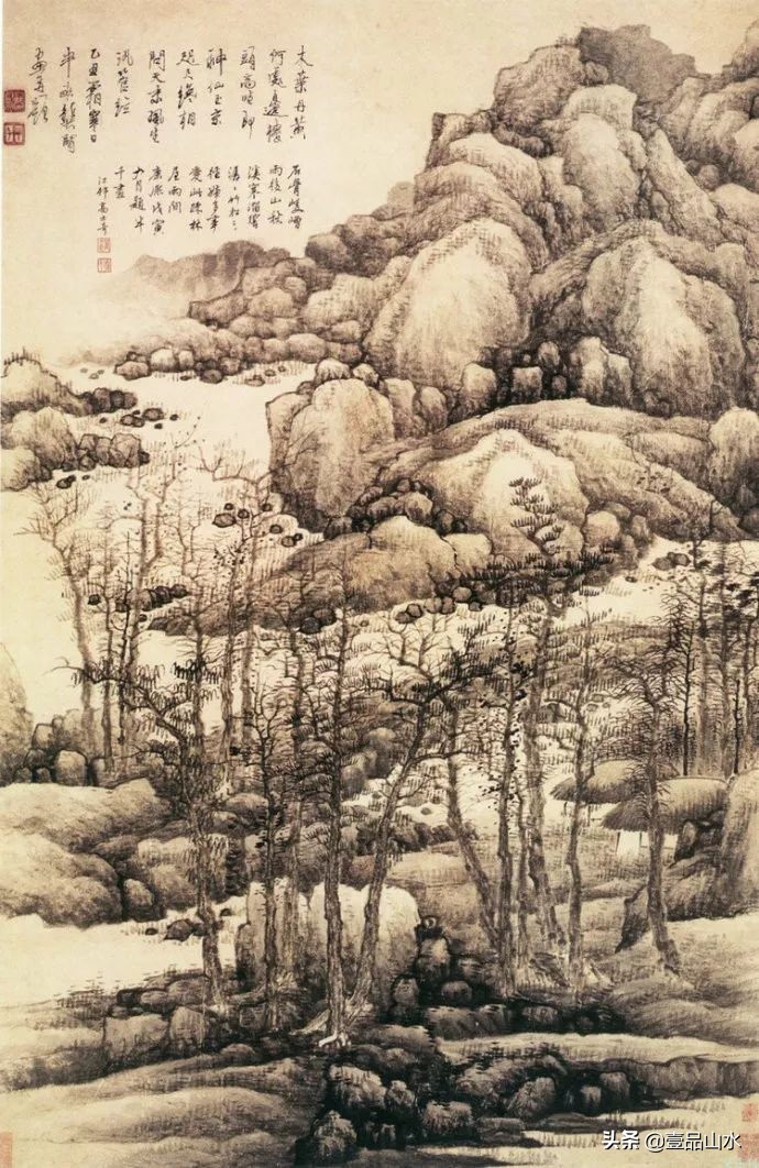 最真实的国画山水画,当代国画山水中的点景人物