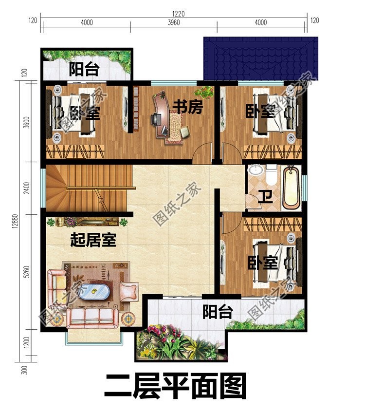 三层楼简单的平面图,45平米三层楼平面图