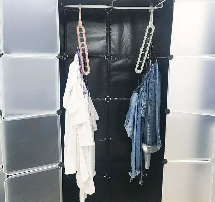 魔术衣架1个顶8个可重复使用,多功能魔术衣架轻松收纳家庭必备