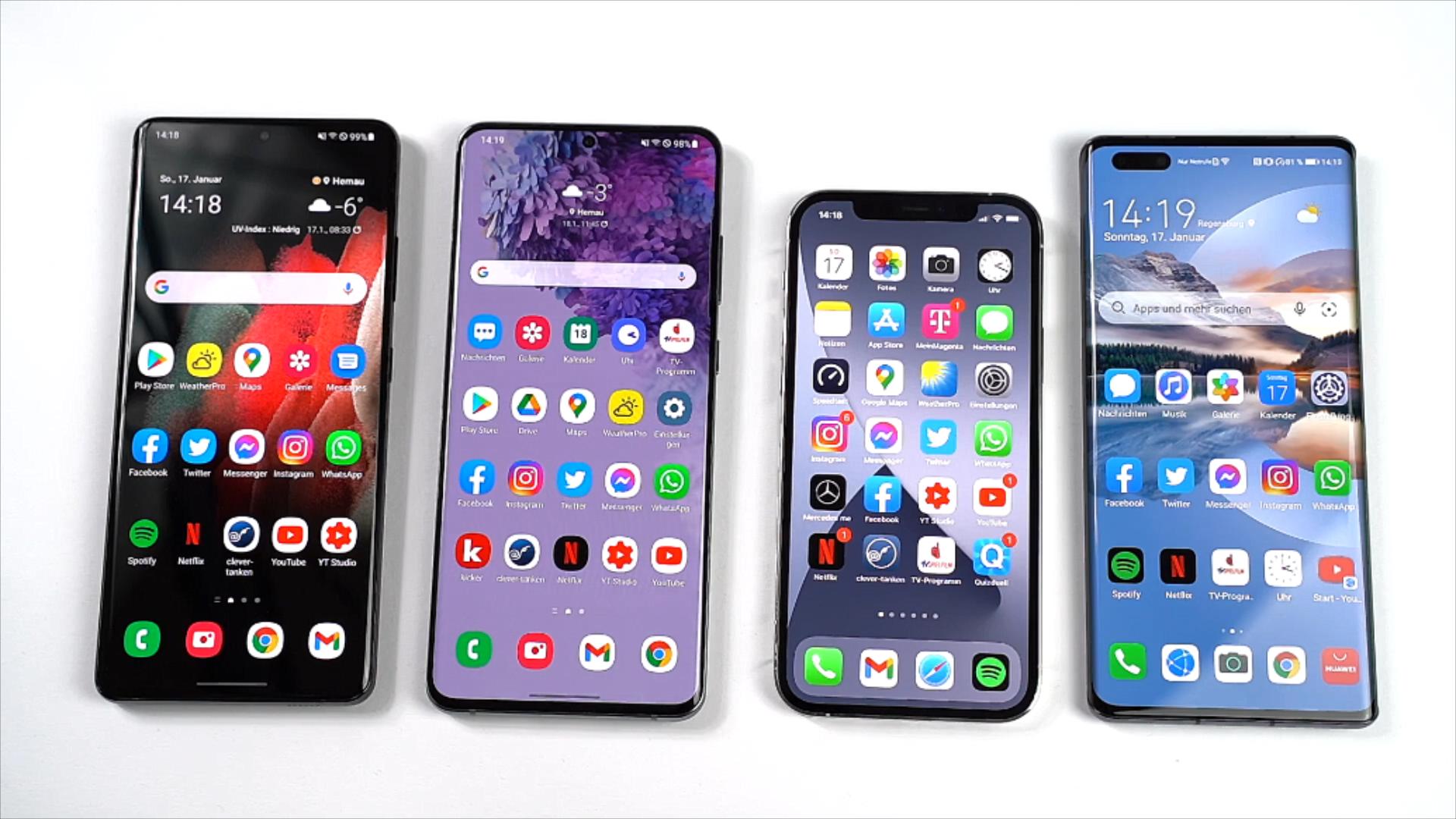 4款旗舰机性能对决：华为Mate40Pro拿下第1名