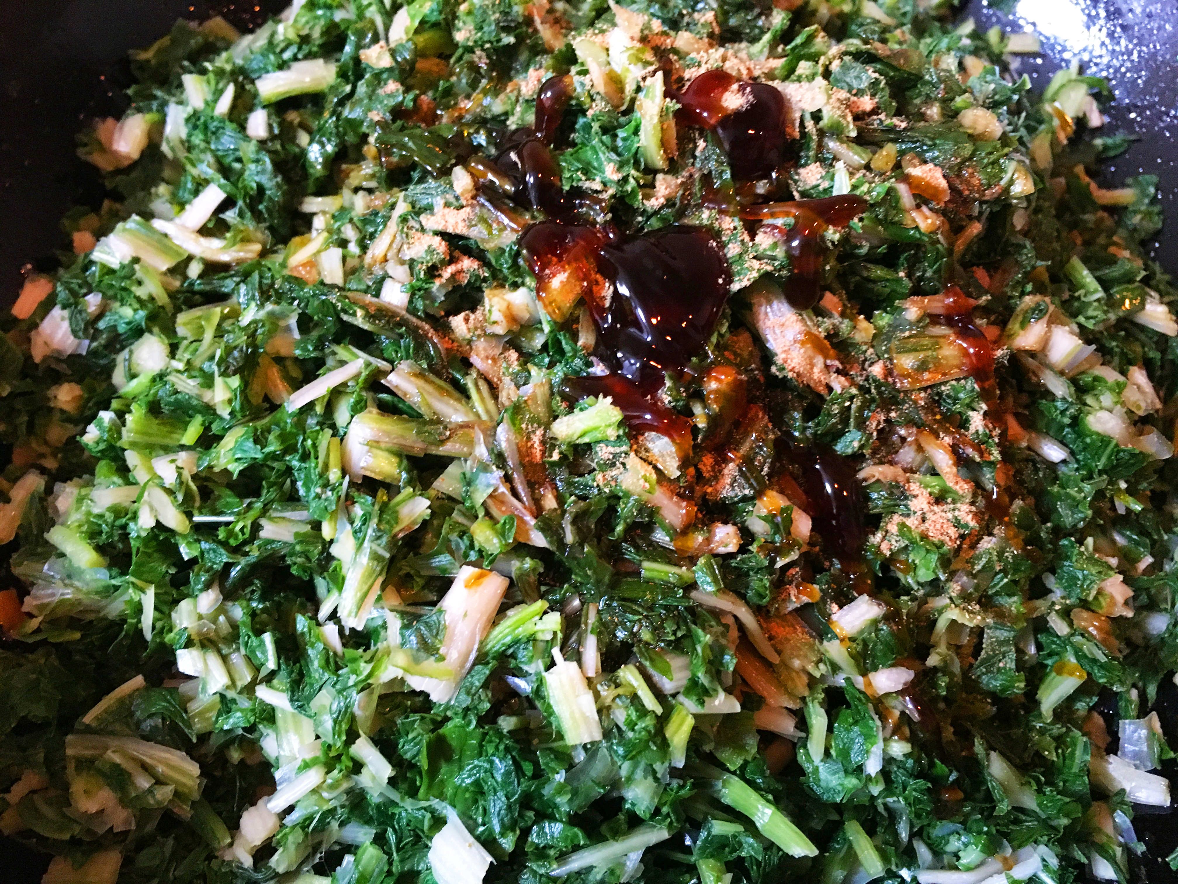 雪里蕻大包子馅做法,雪里蕻豆腐大包子