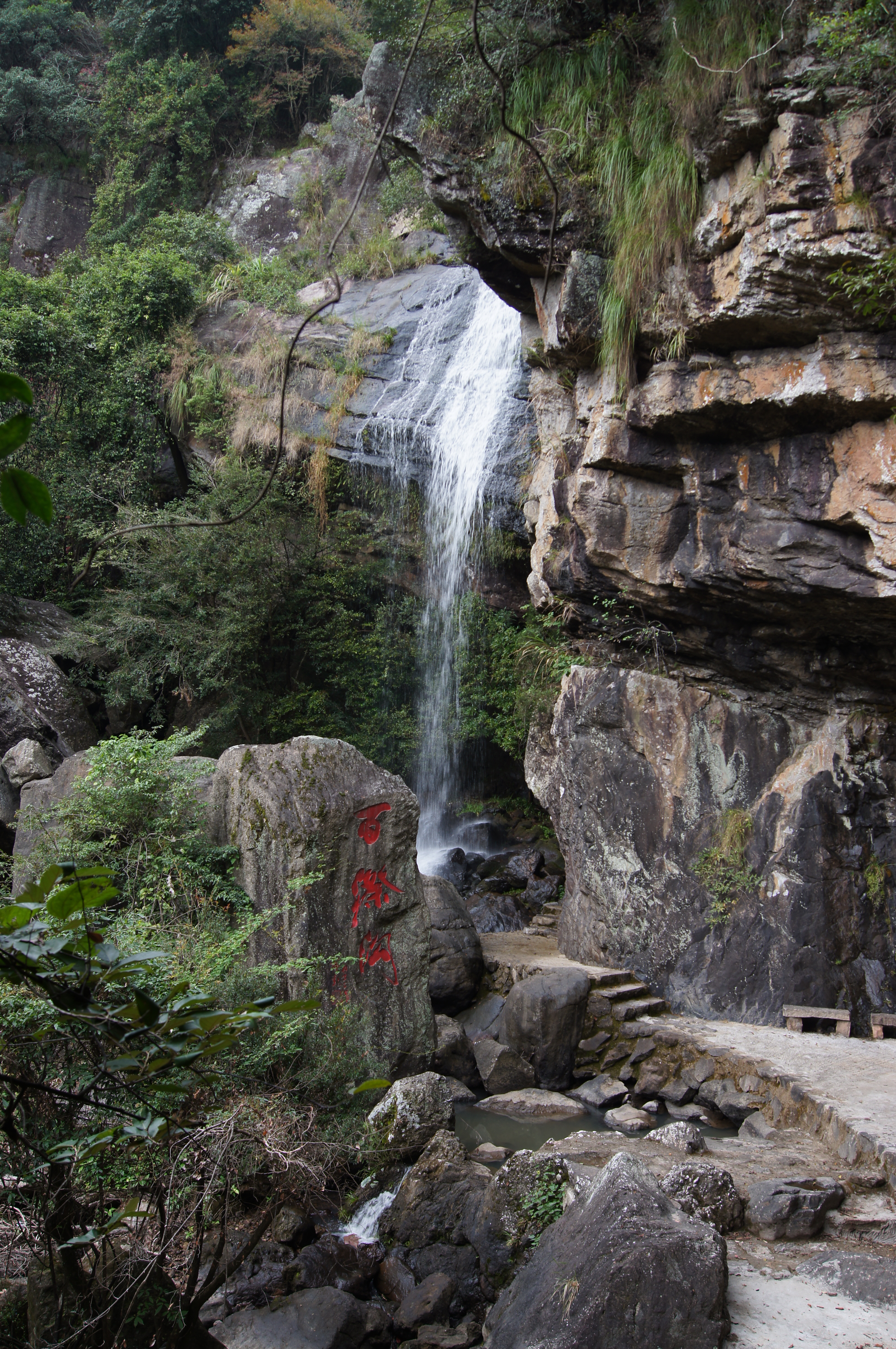 永泰百漈沟瀑布航拍,永泰百漈沟瀑布群