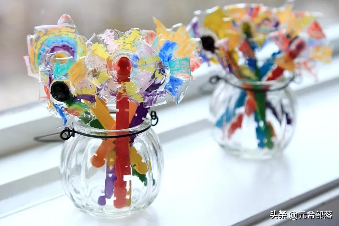 儿童创意花卉手工,儿童手工制作大全创意开花