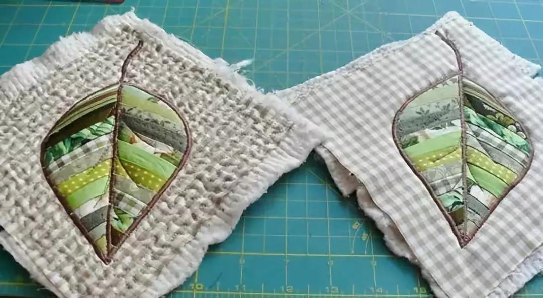 旧布子做杯垫教程,废布做简单杯垫