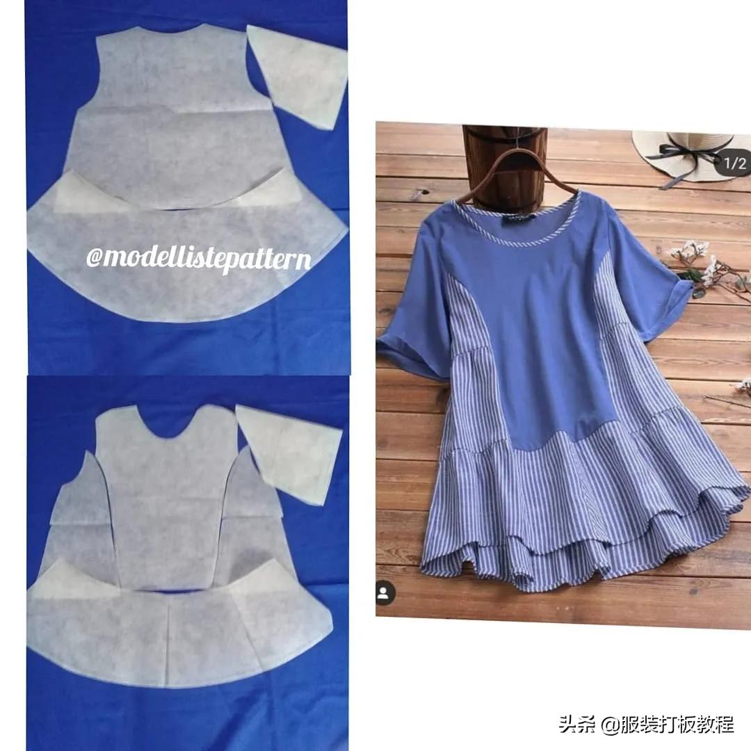 女童吊带连衣裙裁剪纸样,连衣裙裁剪纸样大全真丝